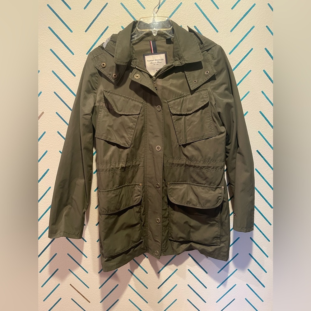 Tommy Hilfiger Women's Green Utility Jacket